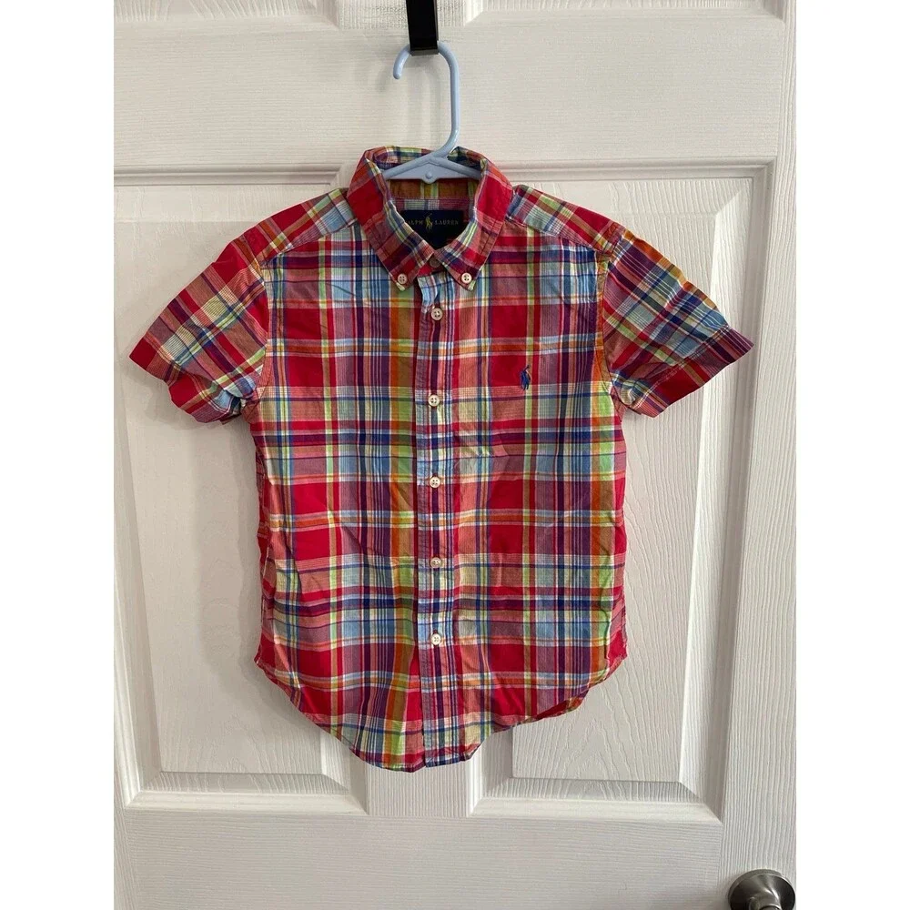Ralph Lauren Cotton Madras Shirt Size 5